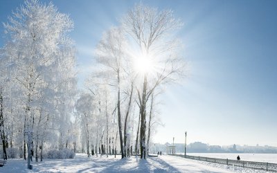 Schnee in Vockerode dank neuem Gasnetz